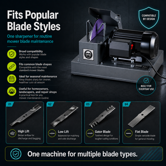 Electric Lawn Mower Blade Sharpener Adjustable