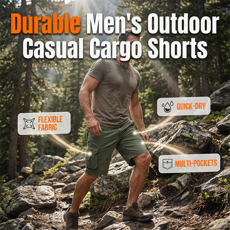 🩳【Get 50% off your second item】🏕️Men's Outdoor Cargo Shorts – Multi-Pocket & Breathable